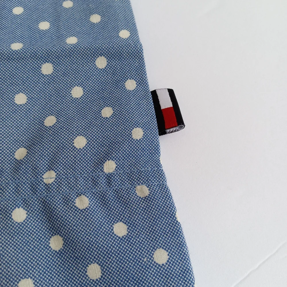 Tommy Hilfiger Polka Dot Blue Printed Standard Pillowcase